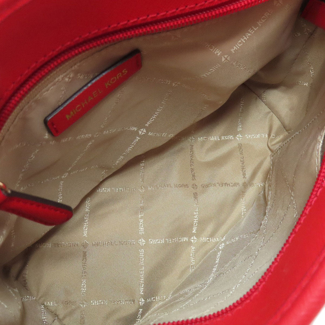 MICHAEL KORS Tote Bag PVC Red 2WAY Women Used Authentic