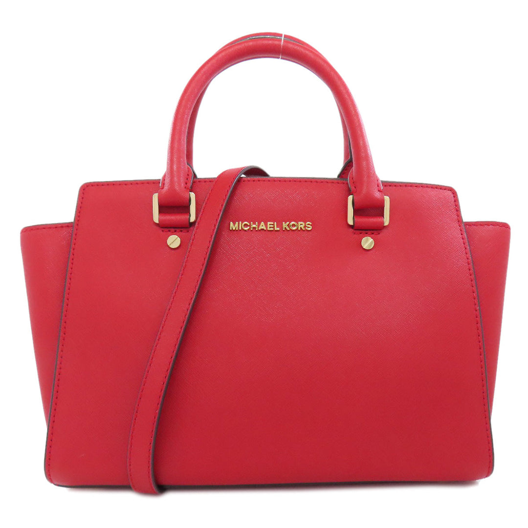 MICHAEL KORS Handbag PVC Red 2WAY Women Used Authentic