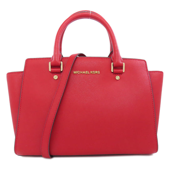 MICHAEL KORS Handbag PVC Red 2WAY Women Used Authentic