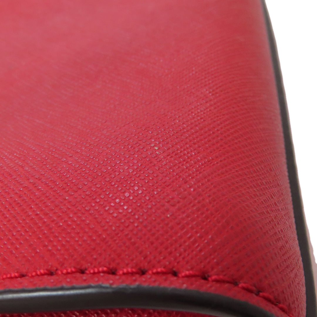 MICHAEL KORS Handbag PVC Red 2WAY Women Used Authentic