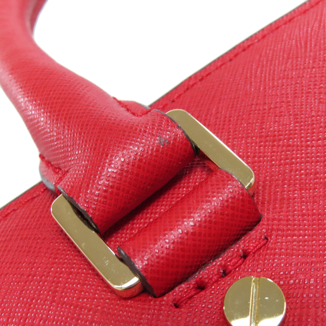 MICHAEL KORS Handbag PVC Red 2WAY Women Used Authentic