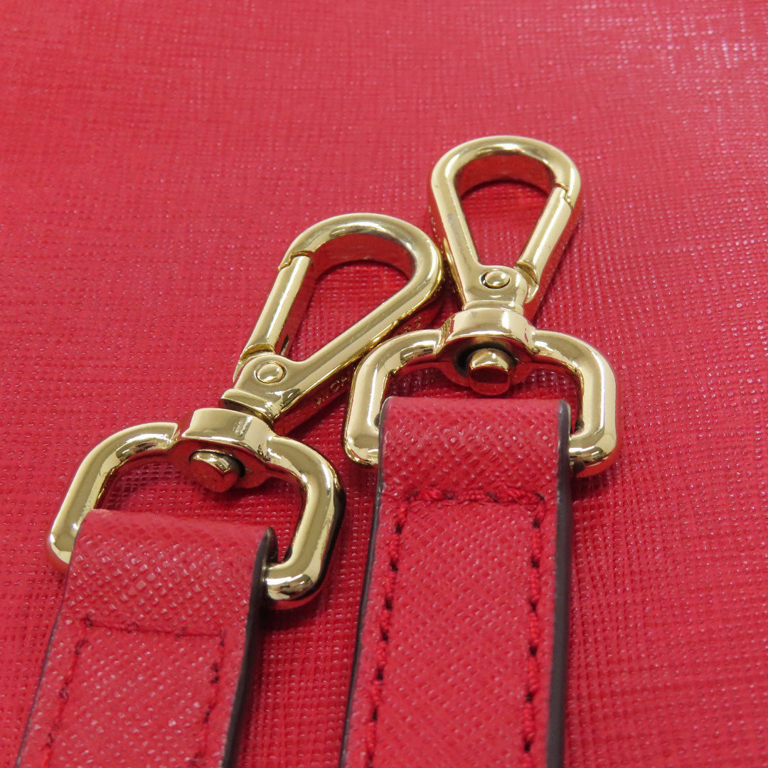MICHAEL KORS Handbag PVC Red 2WAY Women Used Authentic