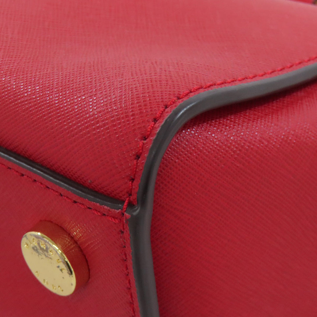 MICHAEL KORS Handbag PVC Red 2WAY Women Used Authentic