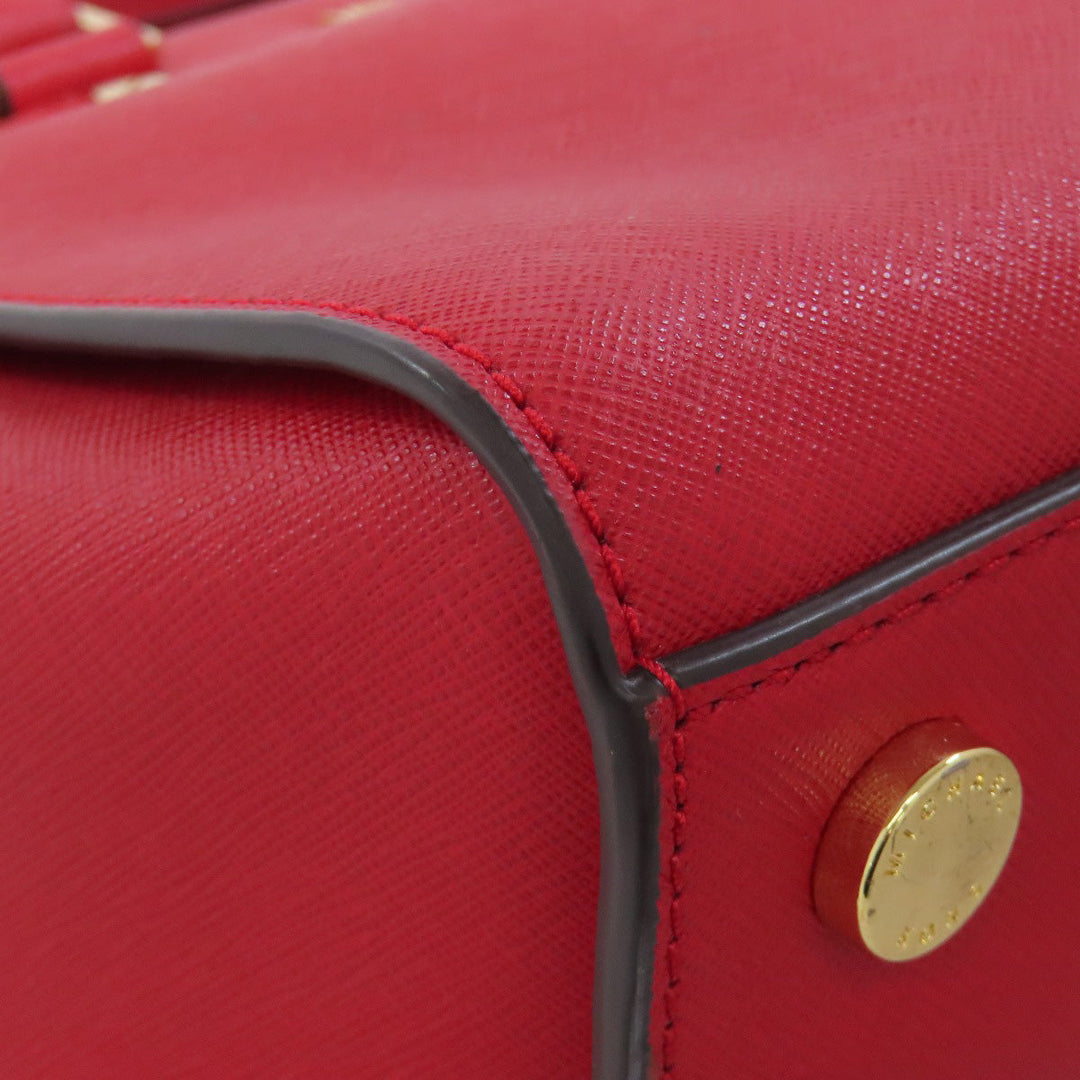 MICHAEL KORS Handbag PVC Red 2WAY Women Used Authentic