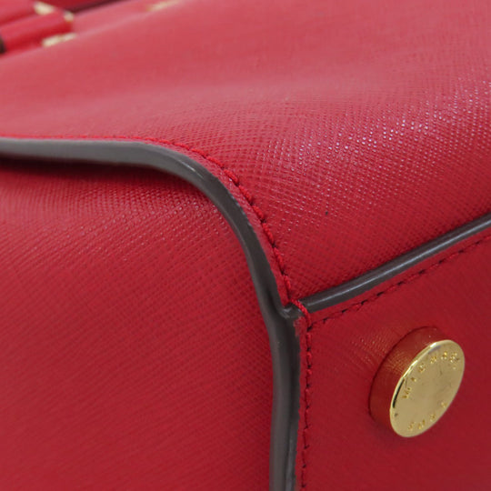 MICHAEL KORS Handbag PVC Red 2WAY Women Used Authentic