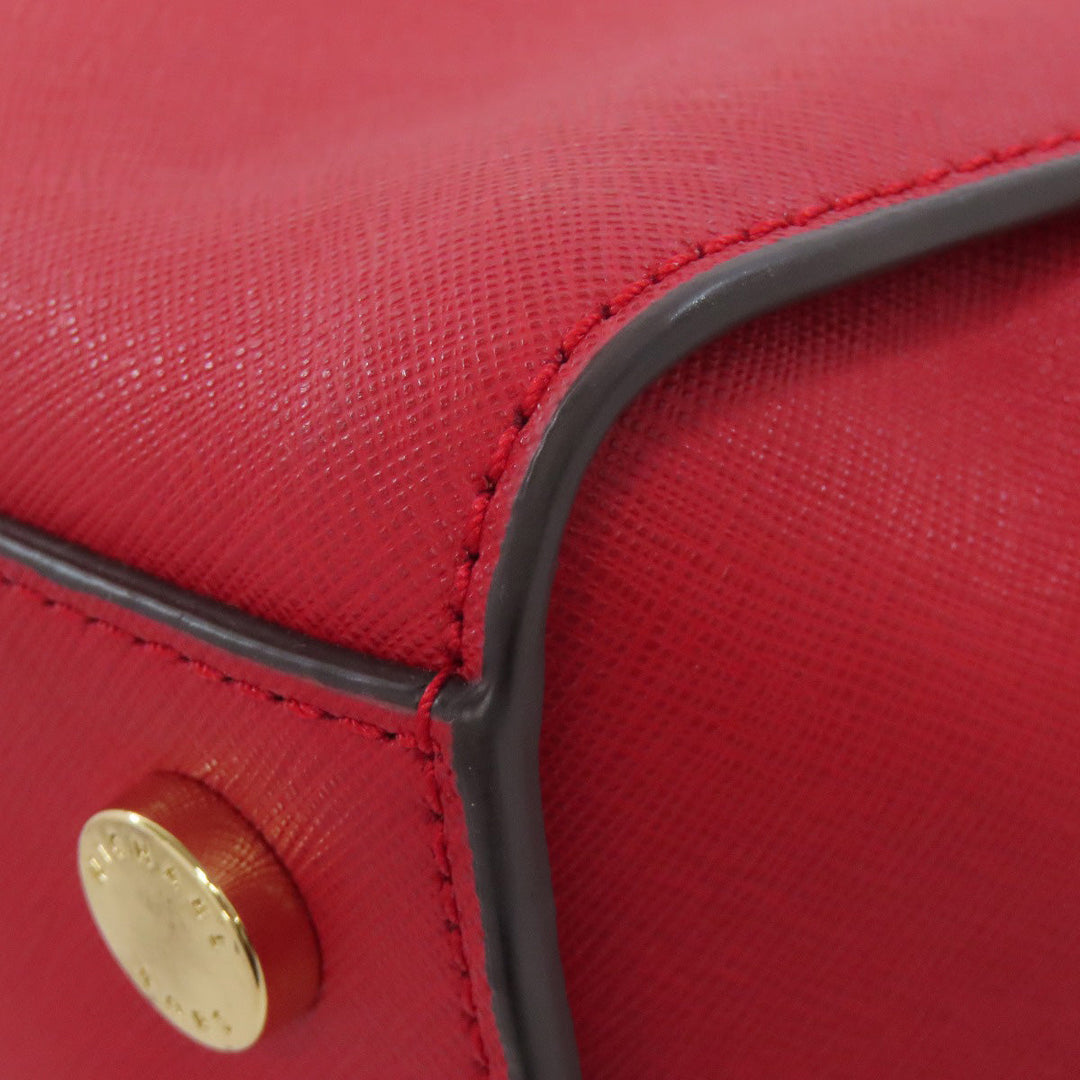 MICHAEL KORS Handbag PVC Red 2WAY Women Used Authentic
