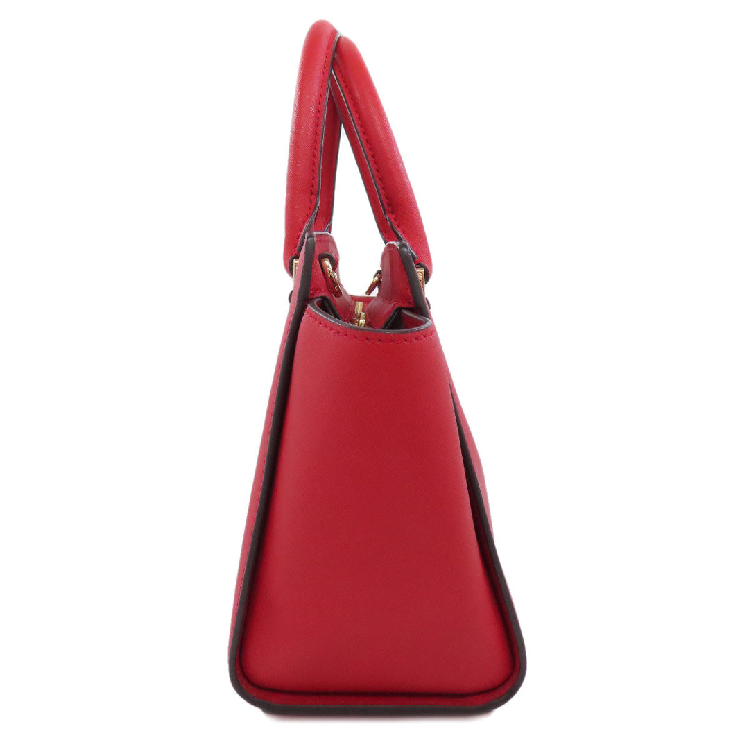 MICHAEL KORS Handbag PVC Red 2WAY Women Used Authentic