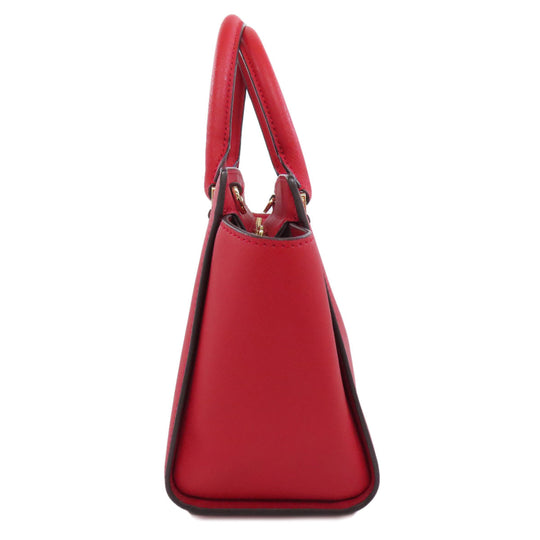 MICHAEL KORS Handbag PVC Red 2WAY Women Used Authentic