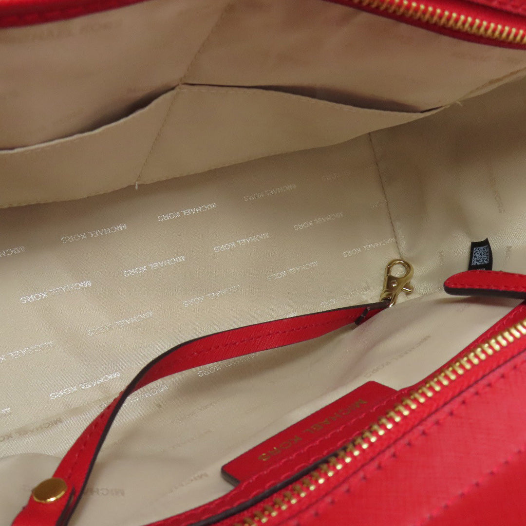 MICHAEL KORS Handbag PVC Red 2WAY Women Used Authentic