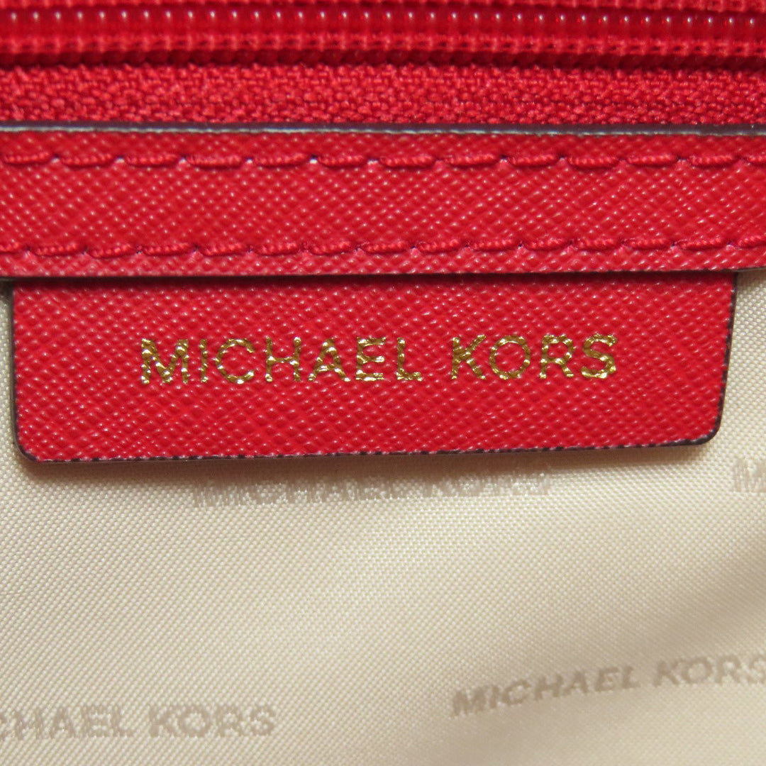 MICHAEL KORS Handbag PVC Red 2WAY Women Used Authentic