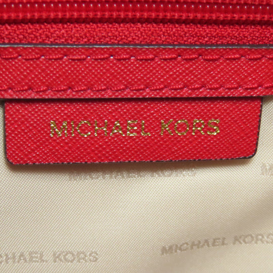 MICHAEL KORS Handbag PVC Red 2WAY Women Used Authentic