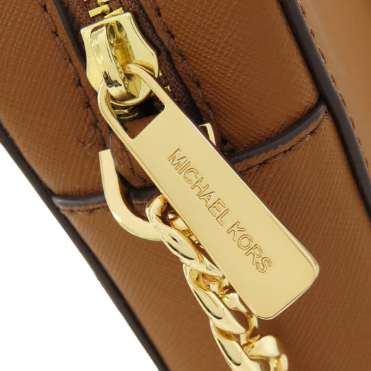 MICHAEL KORS Shoulder Bag PVC Brown logo Women Used Authentic