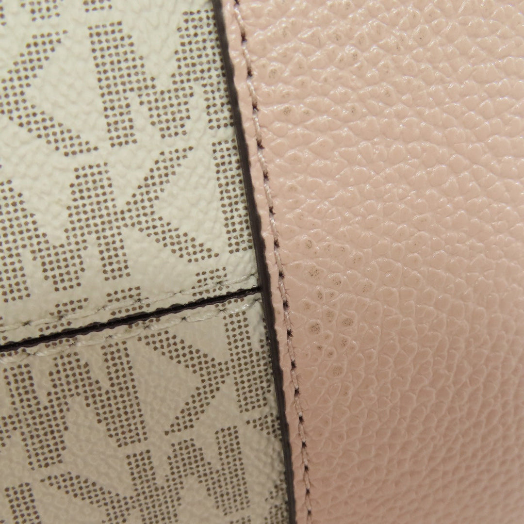 MICHAEL KORS Handbag PVC white Mercer 2WAY Women Used Authentic