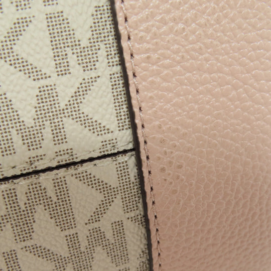 MICHAEL KORS Handbag PVC white Mercer 2WAY Women Used Authentic