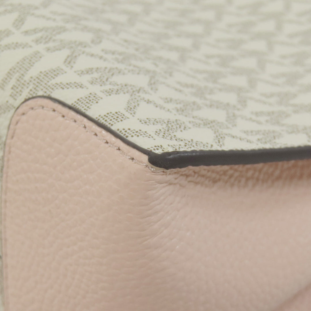 MICHAEL KORS Handbag PVC white Mercer 2WAY Women Used Authentic