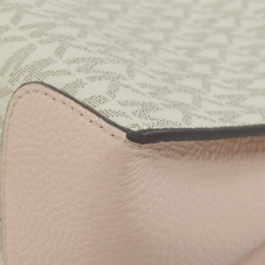 MICHAEL KORS Handbag PVC white Mercer 2WAY Women Used Authentic