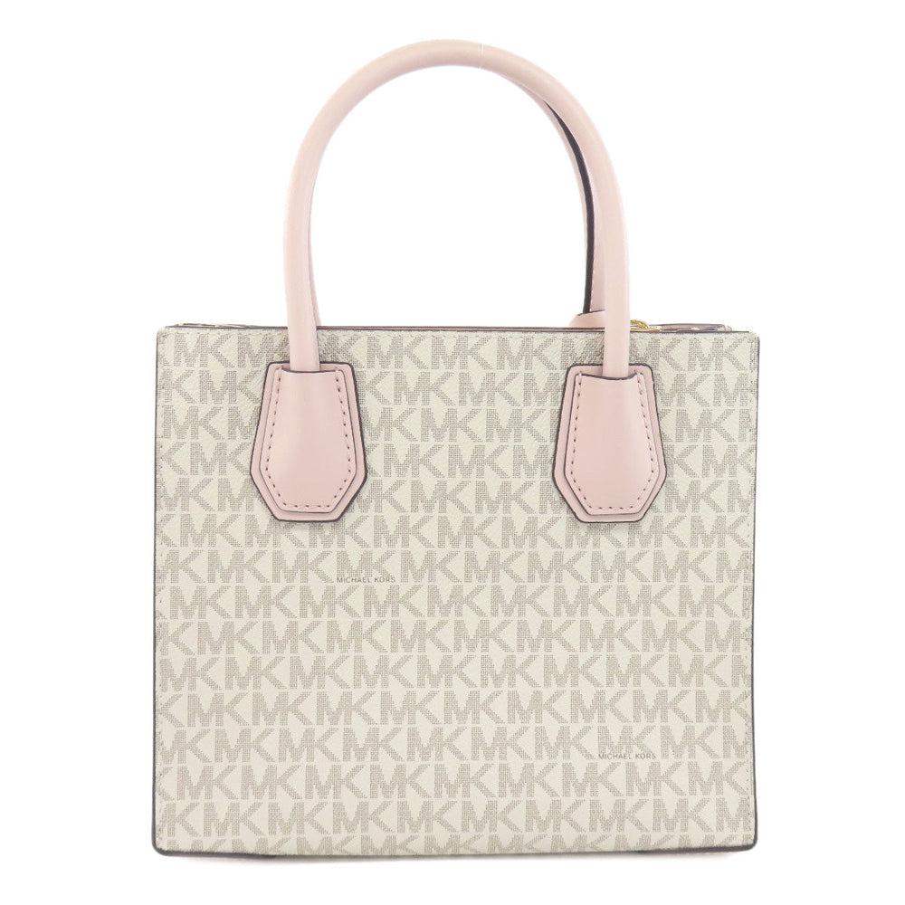 MICHAEL KORS Handbag PVC white Mercer 2WAY Women Used Authentic