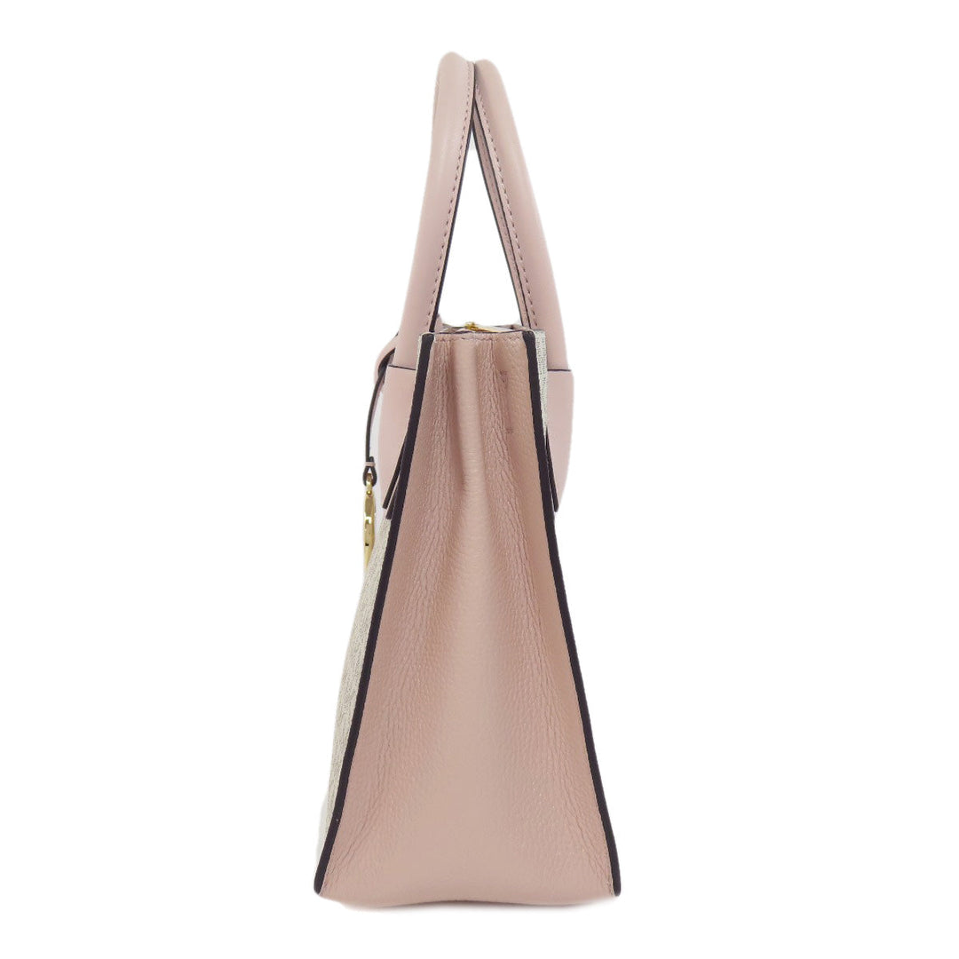 MICHAEL KORS Handbag PVC white Mercer 2WAY Women Used Authentic