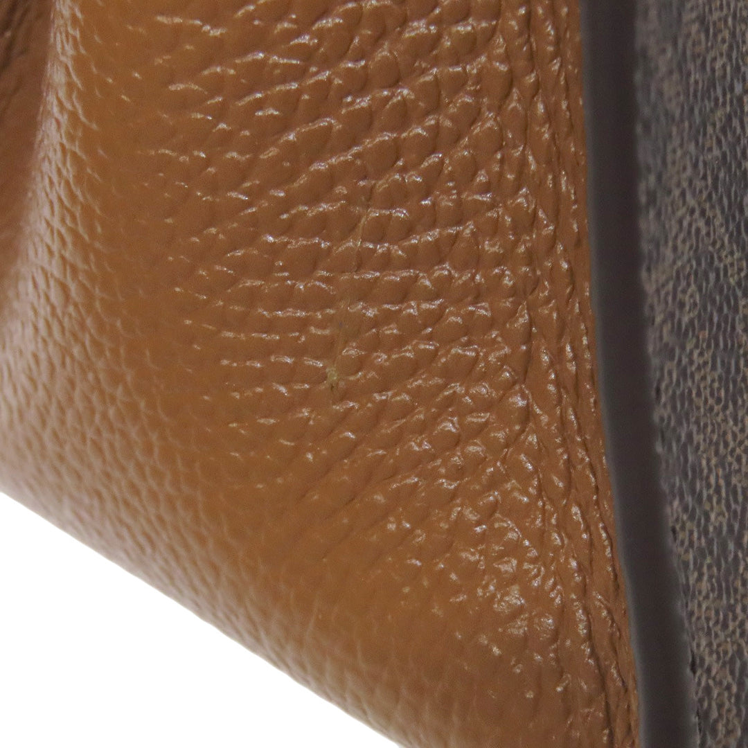 MICHAEL KORS Handbag PVC Brown MK Signature 2WAY Women Used Authentic