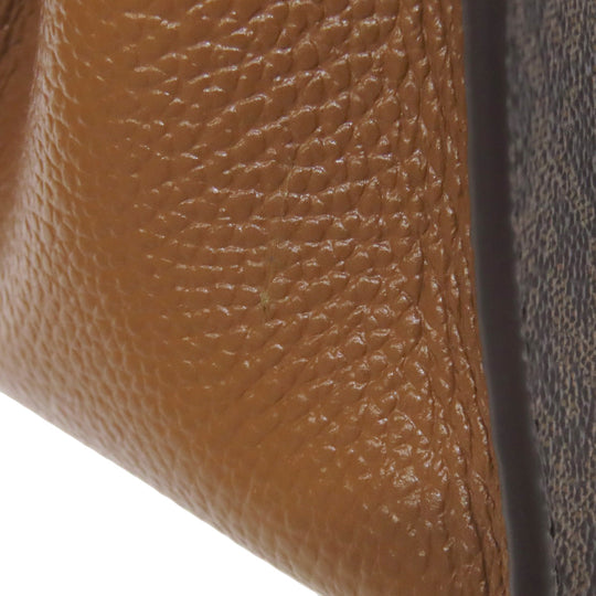 MICHAEL KORS Handbag PVC Brown MK Signature 2WAY Women Used Authentic
