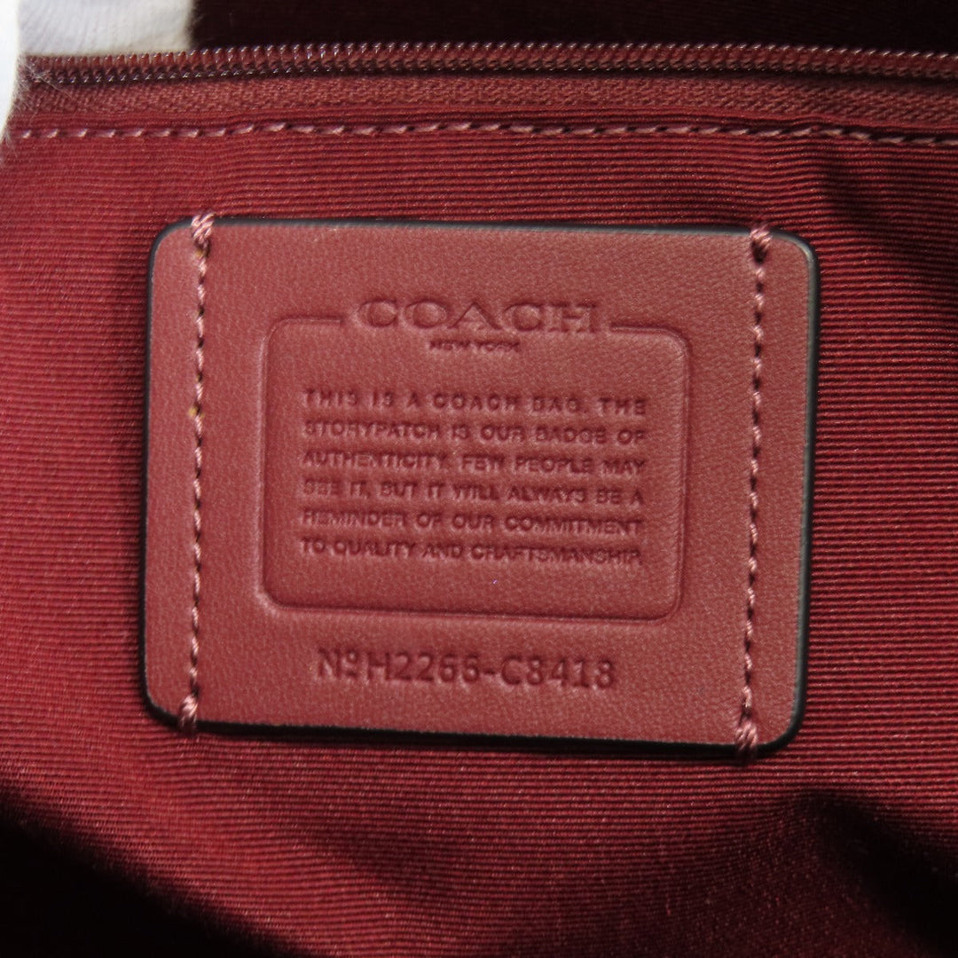 COACH Tote Bag C8418 canvas black Dempsey 40 2WAY Women Used Authentic