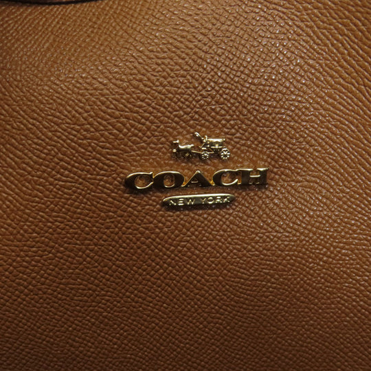 COACH Tote Bag F36658 PVC Brown Reversible Signature Women Used Authentic