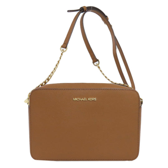 MICHAEL KORS Shoulder Bag PVC Brown Long shoulder Women Used Authentic