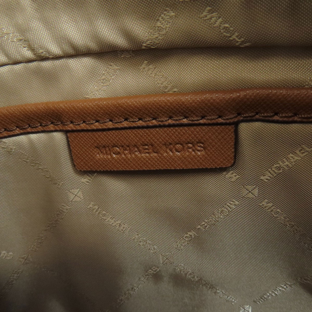 MICHAEL KORS Shoulder Bag PVC Brown Long shoulder Women Used Authentic