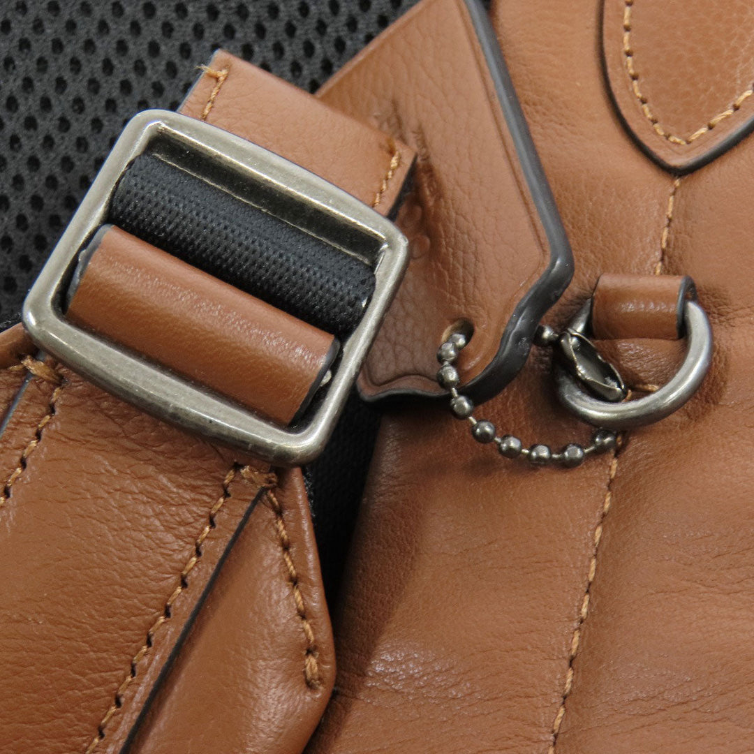 COACH Backpack F11898 leather Brown Charles Varsity