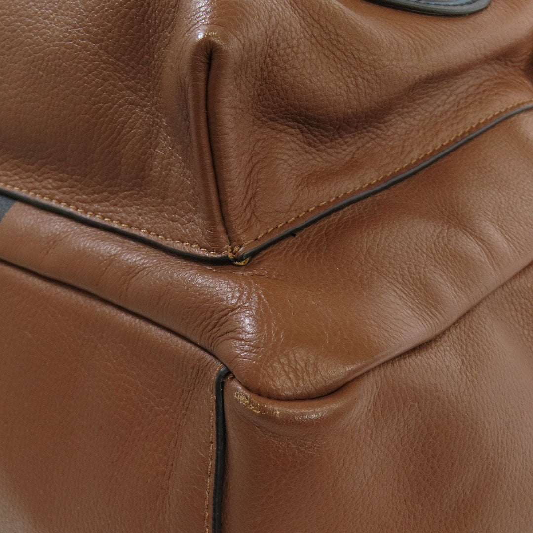 COACH Backpack F11898 leather Brown Charles Varsity