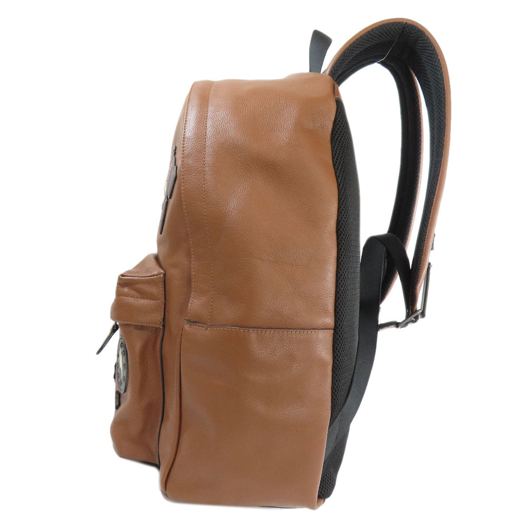COACH Backpack F11898 leather Brown Charles Varsity