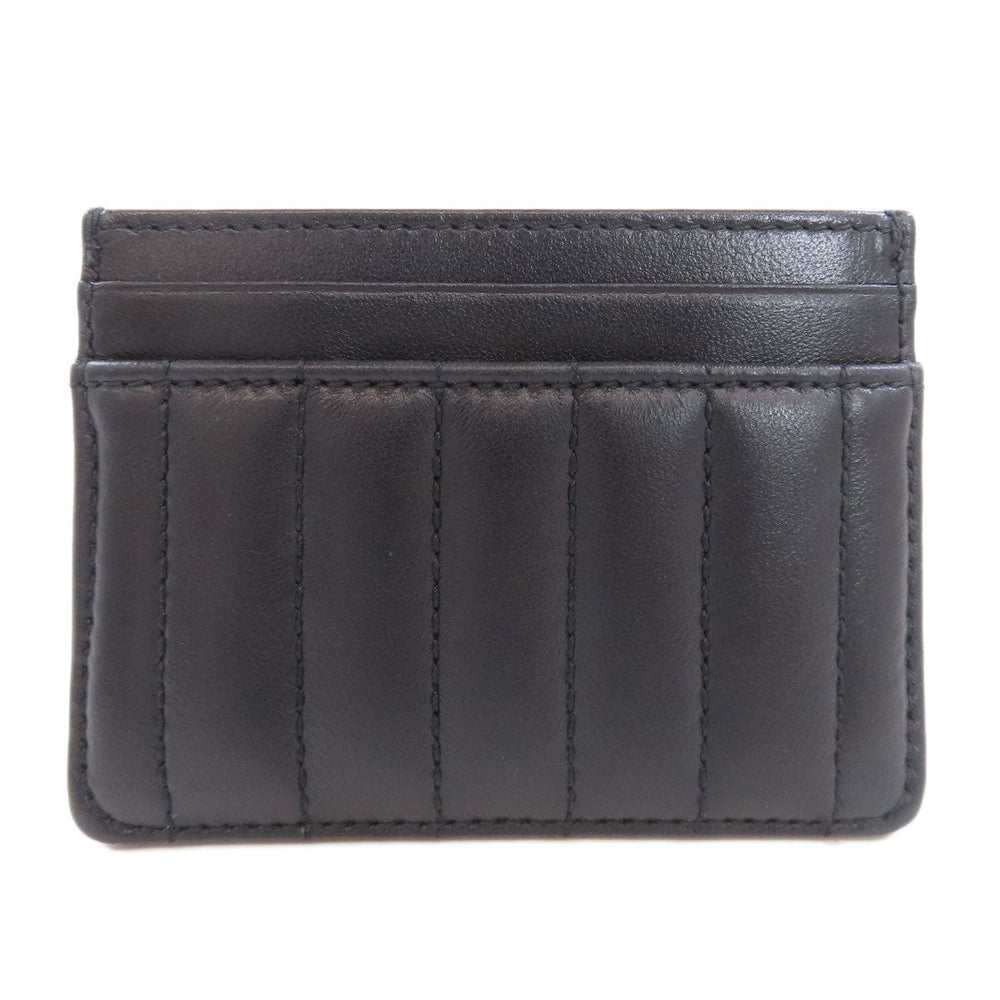 BURBERRY Card Case leather black logo Women(Unisex) Used Authentic