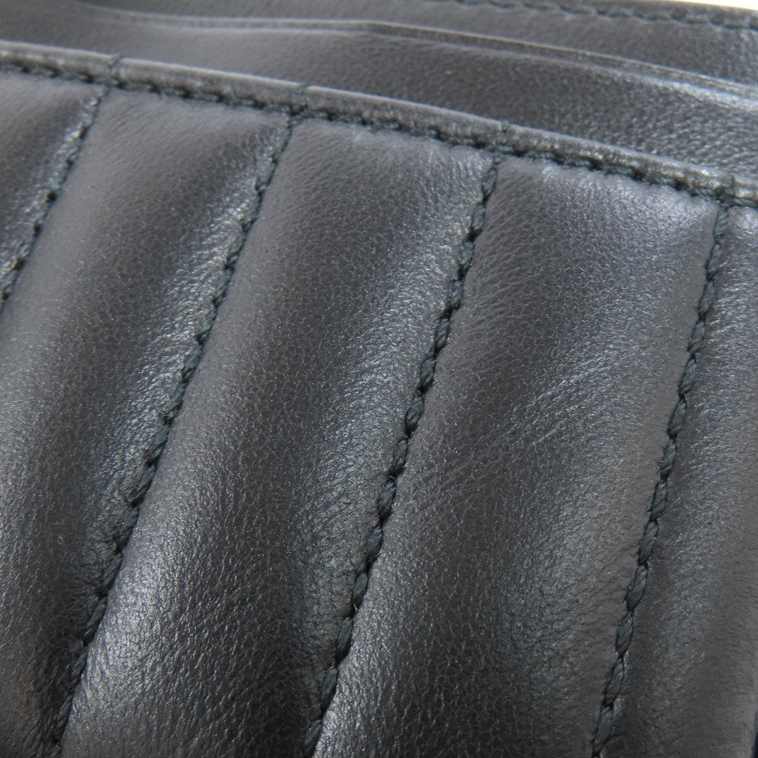 BURBERRY Card Case leather black logo Women(Unisex) Used Authentic