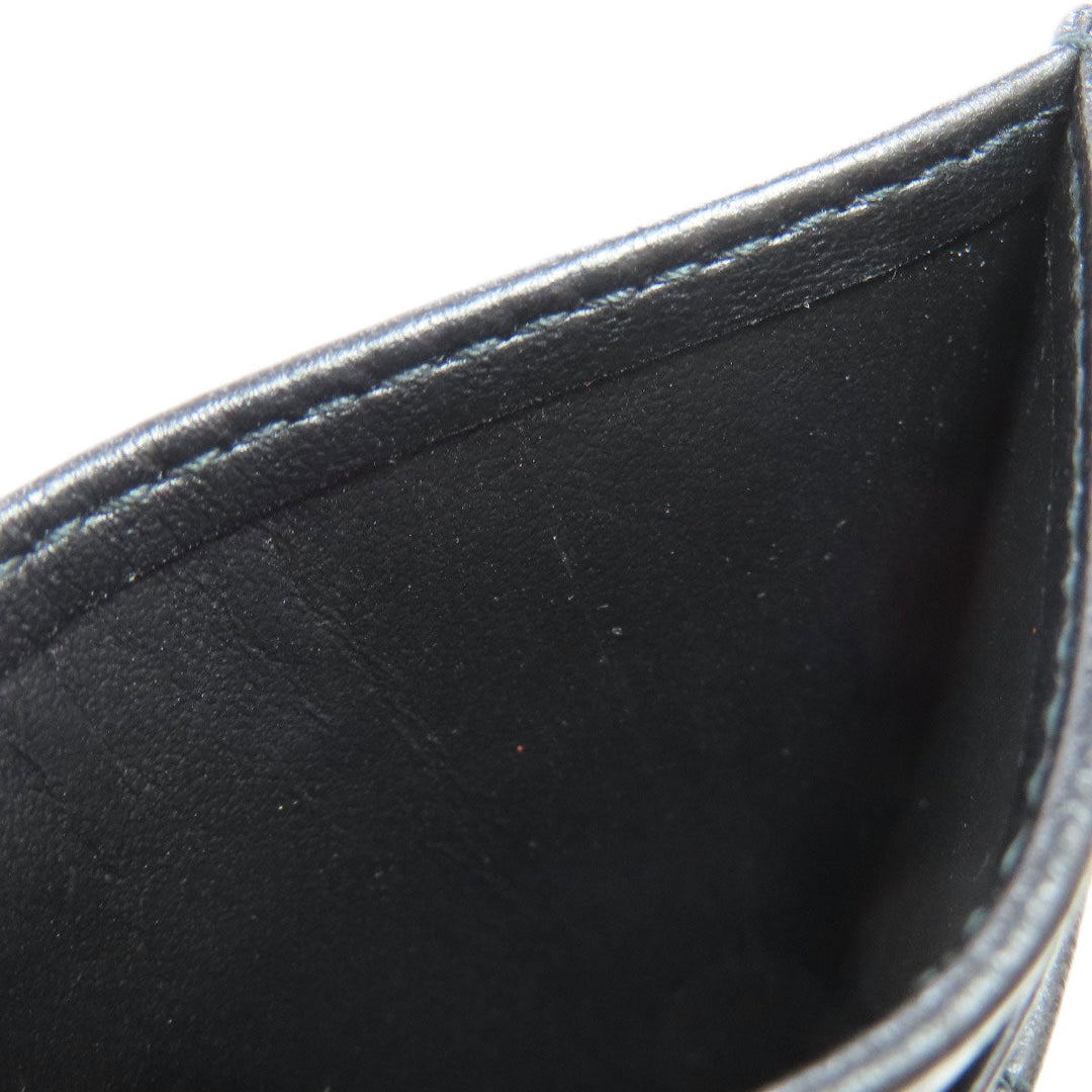 BURBERRY Card Case leather black logo Women(Unisex) Used Authentic