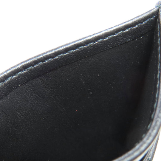 BURBERRY Card Case leather black logo Women(Unisex) Used Authentic