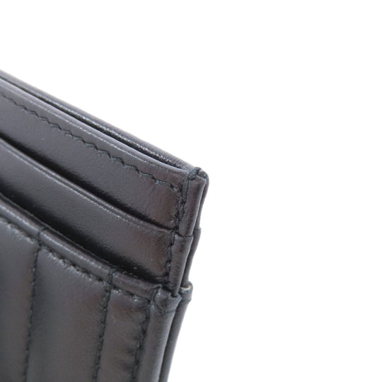 BURBERRY Card Case leather black logo Women(Unisex) Used Authentic