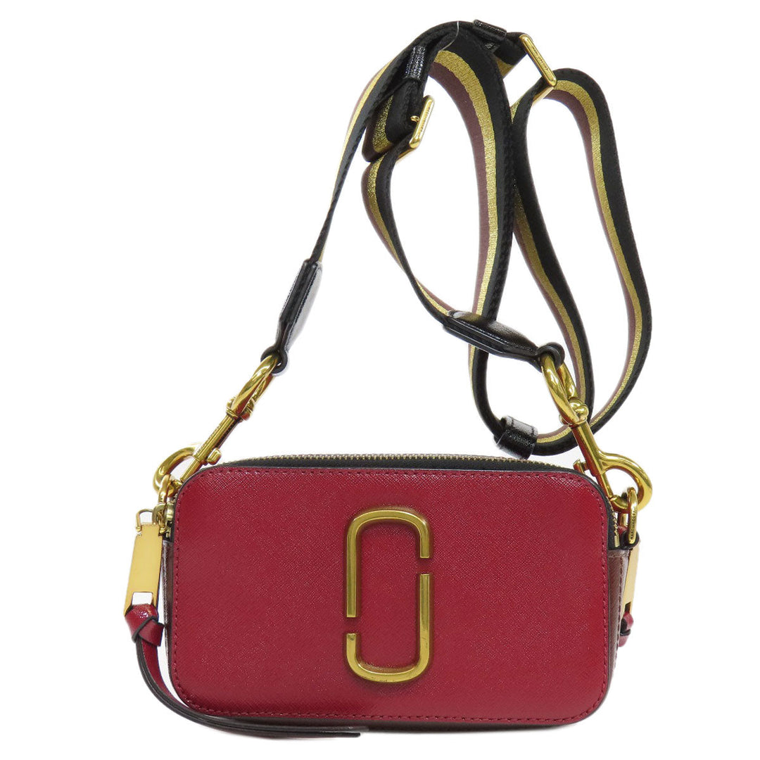 MARC JACOBS Shoulder Bag PVC Red double j snapshot Women Used Authentic