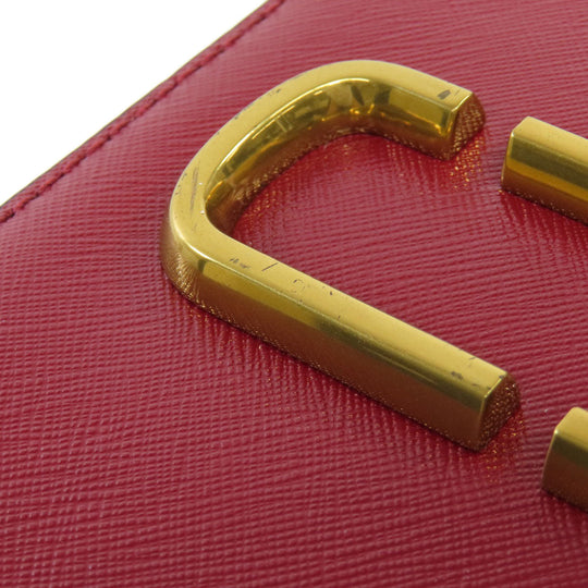 MARC JACOBS Shoulder Bag PVC Red double j snapshot Women Used Authentic