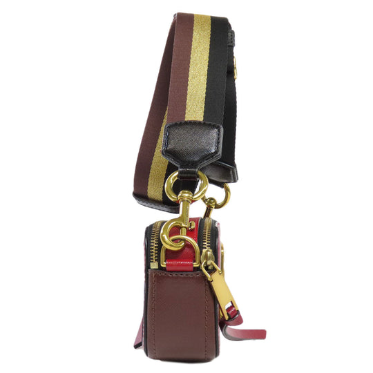 MARC JACOBS Shoulder Bag PVC Red double j snapshot Women Used Authentic