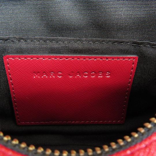MARC JACOBS Shoulder Bag PVC Red double j snapshot Women Used Authentic