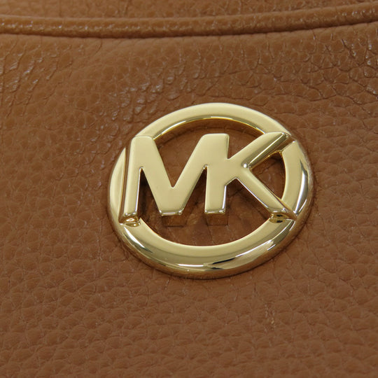 MICHAEL KORS Shoulder Bag leather Brown logo