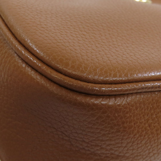 MICHAEL KORS Shoulder Bag leather Brown logo