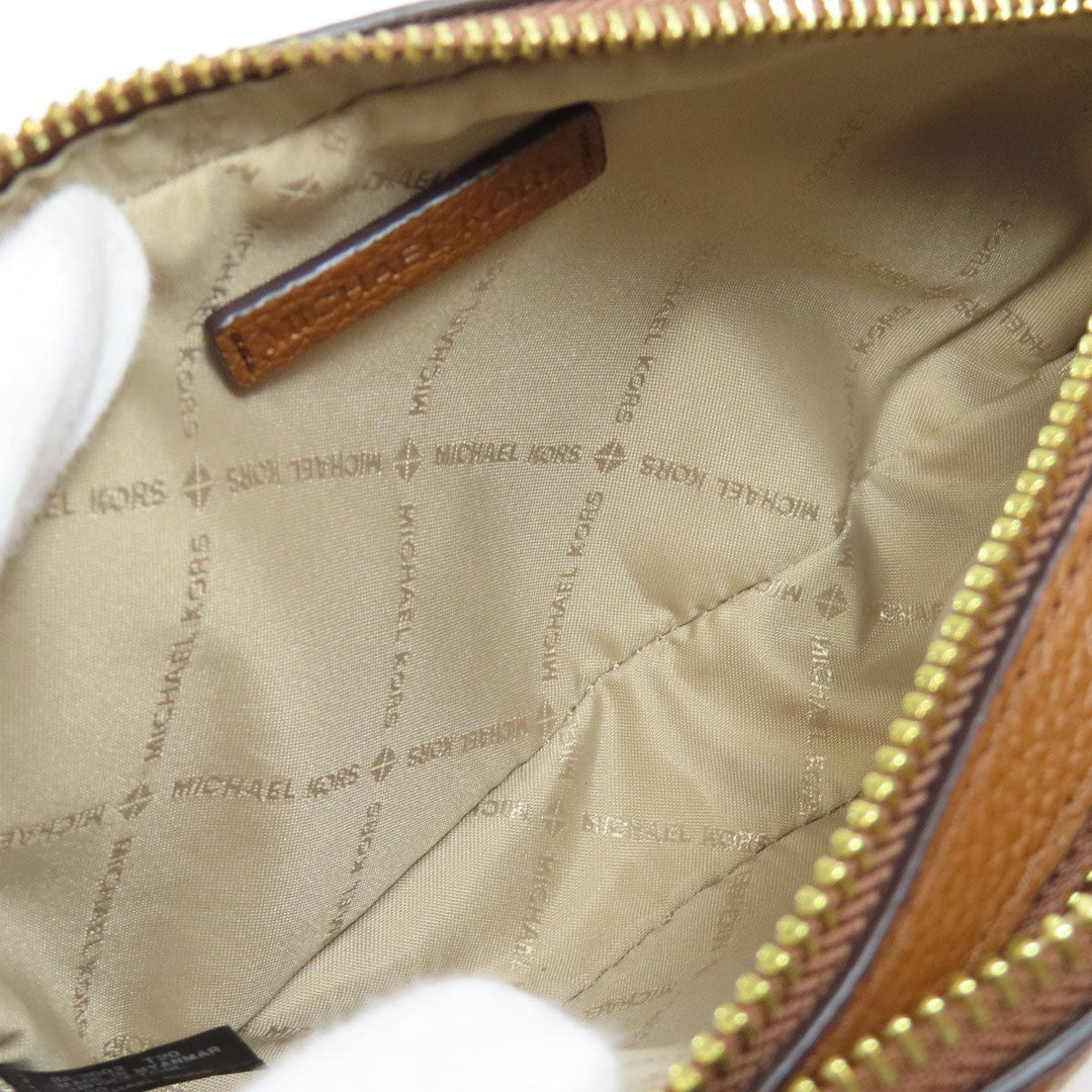 MICHAEL KORS Shoulder Bag leather Brown logo