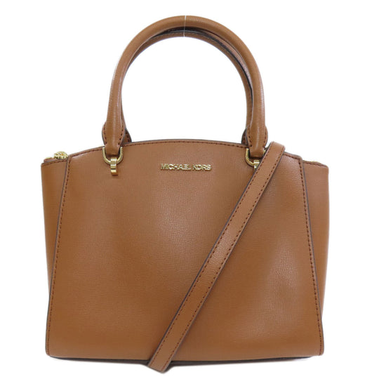 MICHAEL KORS Handbag PVC Brown 2WAY Women Used Authentic