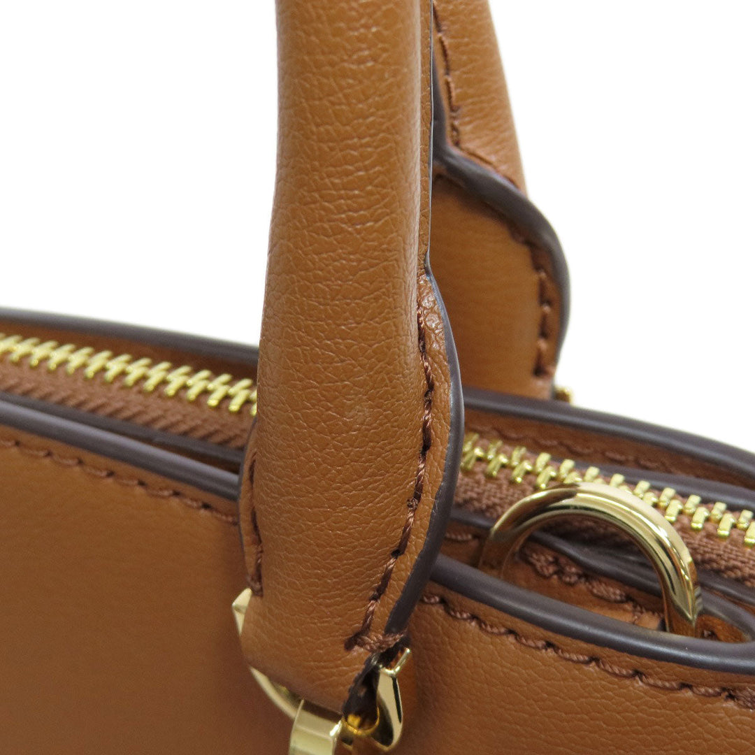 MICHAEL KORS Handbag PVC Brown 2WAY Women Used Authentic