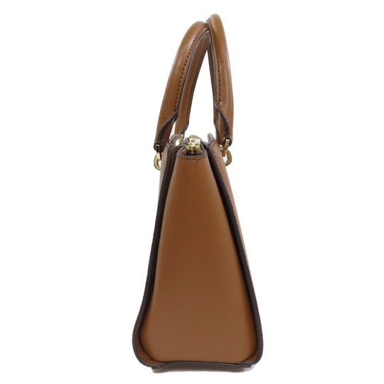 MICHAEL KORS Handbag PVC Brown 2WAY Women Used Authentic