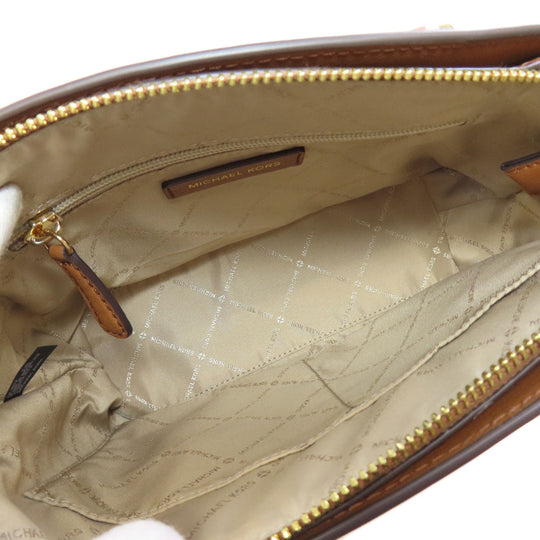 MICHAEL KORS Handbag PVC Brown 2WAY Women Used Authentic