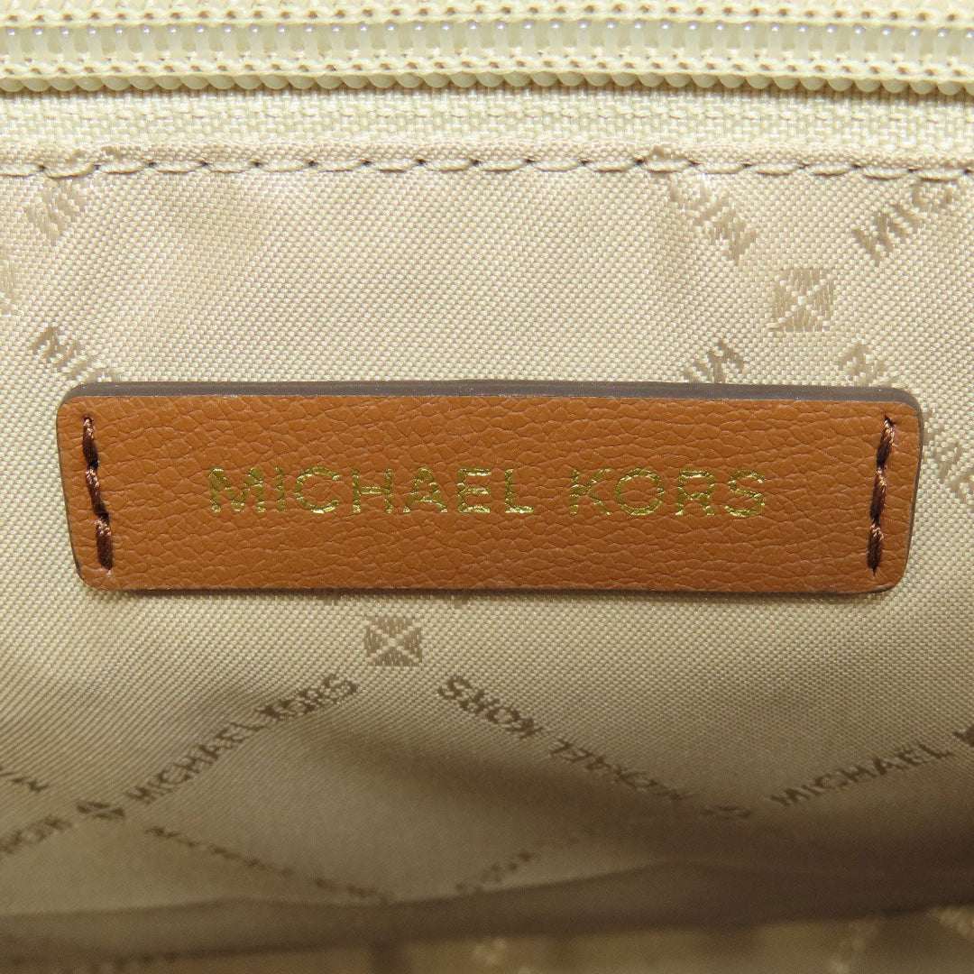 MICHAEL KORS Handbag PVC Brown 2WAY Women Used Authentic