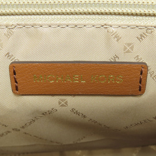MICHAEL KORS Handbag PVC Brown 2WAY Women Used Authentic