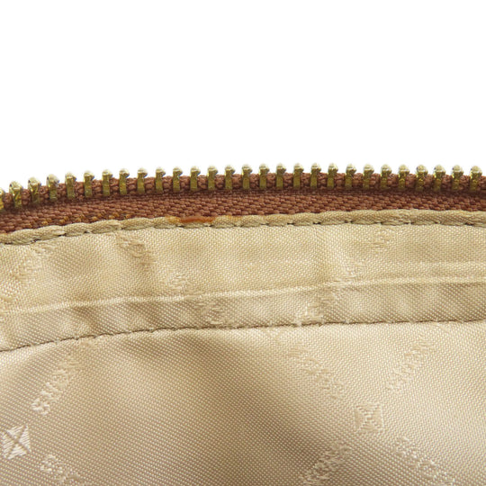 MICHAEL KORS Shoulder Bag PVC Brown MK signature Women Used Authentic